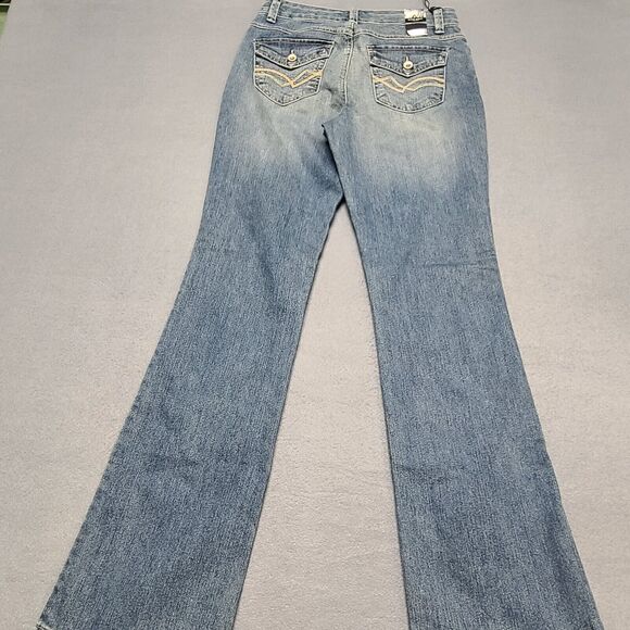 Nine West Womens Jeans 6/27 Average West End Boot Metro Wash Faded Front - Picture 9 of 12